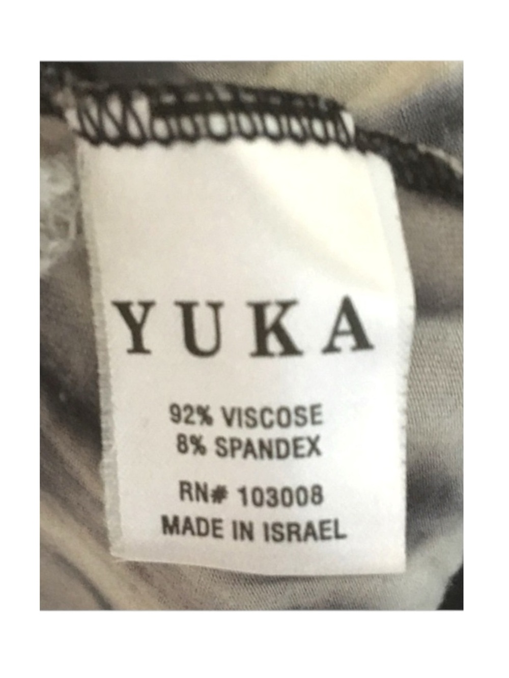 Yuka ★ Choice Cold Shoulder Top ★ Black Tie Dye ★ Medium ★ - Picture 10 of 15